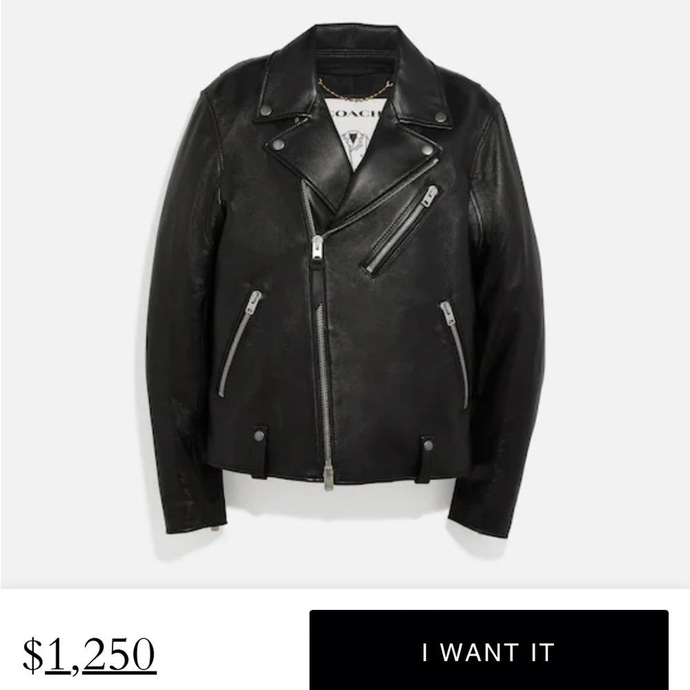 Authentic Lamb Leather Coach Jacket